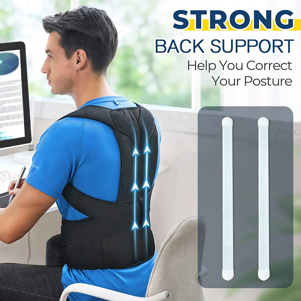 New Upper Back Posture Corrector Posture Clavicle Support Corrector Back Straight Shoulders Brace Strap Corrector